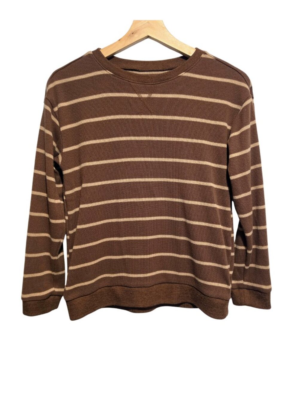 The Children's Place Striped Waffle Knit Pullover- Kids Large 10/12